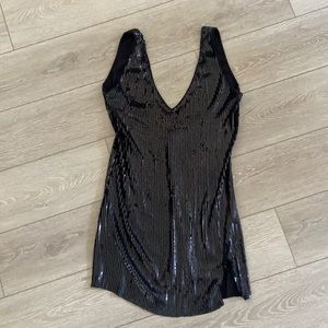 Free People black sequin dress